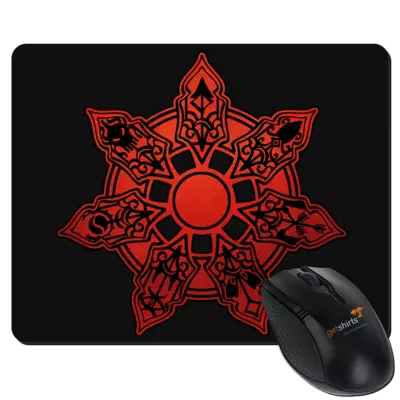 Motiv: Mousepad Textil - Götter - Borbarad - Symbol - bestimme auf Wunsch Details wie Produkt, Grösse, Farbe und Position selbst ! Motiv: Mousepad Textil - Götter - Borbarad - Symbol