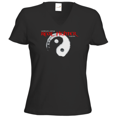 Motiv: T-Shirts Damen V-Neck FAIR WEAR - Real Fighter - bestimme auf Wunsch Details wie Produkt, Grösse, Farbe und Position selbst ! Motiv: T-Shirts Damen V-Neck FAIR WEAR - Real Fighter