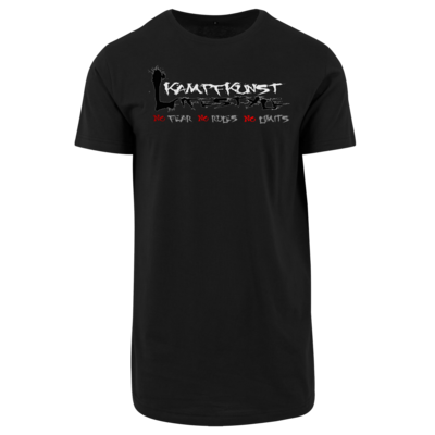 Motiv: Shaped Long Tee - Kampfkunst Lifestyle - Logo 1 - bestimme auf Wunsch Details wie Produkt, Grösse, Farbe und Position selbst ! Motiv: Shaped Long Tee - Kampfkunst Lifestyle - Logo 1