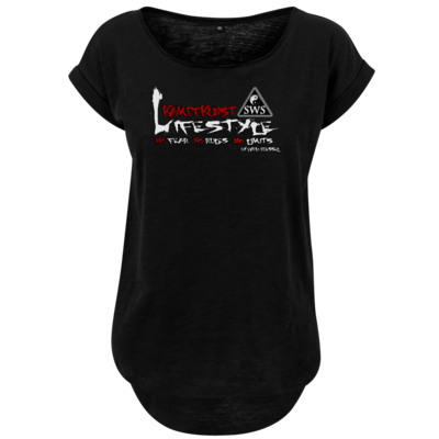 Motiv: Ladies Long Slub Tee - Kampfkunst Lifestyle - Logo 2 - bestimme auf Wunsch Details wie Produkt, Grösse, Farbe und Position selbst ! Motiv: Ladies Long Slub Tee - Kampfkunst Lifestyle - Logo 2