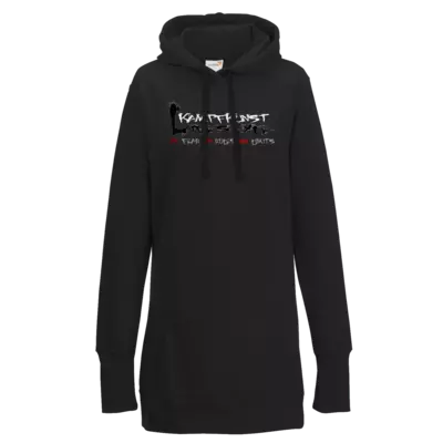 Motiv: Lady Longline Hoodie - Kampfkunst Lifestyle - Logo 1 - bestimme auf Wunsch Details wie Produkt, Grösse, Farbe und Position selbst ! Motiv: Lady Longline Hoodie - Kampfkunst Lifestyle - Logo 1
