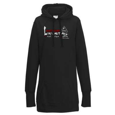 Motiv: Lady Longline Hoodie - Kampfkunst Lifestyle - Logo 2 - bestimme auf Wunsch Details wie Produkt, Grösse, Farbe und Position selbst ! Motiv: Lady Longline Hoodie - Kampfkunst Lifestyle - Logo 2