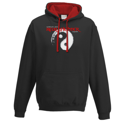 Motiv: Two-Tone Hoodie - Real Fighter - bestimme auf Wunsch Details wie Produkt, Grösse, Farbe und Position selbst ! Motiv: Two-Tone Hoodie - Real Fighter