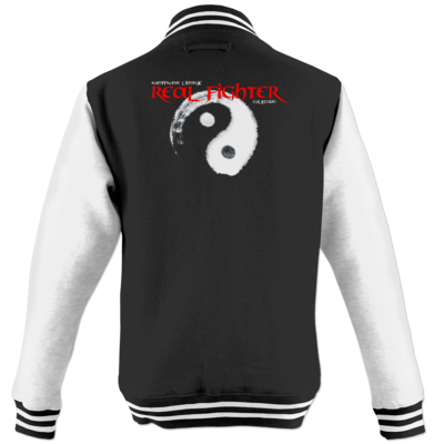 Motiv: College Jacke - Real Fighter - bestimme auf Wunsch Details wie Produkt, Grösse, Farbe und Position selbst ! Motiv: College Jacke - Real Fighter