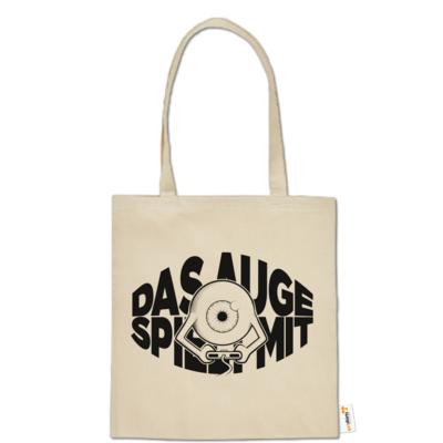 Motiv: Baumwolltasche - Das Auge spielt mit - bestimme auf Wunsch Details wie Produkt, Grösse, Farbe und Position selbst ! Motiv: Baumwolltasche - Das Auge spielt mit