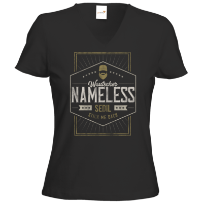 Motiv: T-Shirts Damen V-Neck FAIR WEAR - Nameless - bestimme auf Wunsch Details wie Produkt, Grösse, Farbe und Position selbst ! Motiv: T-Shirts Damen V-Neck FAIR WEAR - Nameless