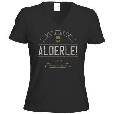 Motiv: T-Shirts Damen V-Neck FAIR WEAR - Alderle - bestimme auf Wunsch Details wie Produkt, Grösse, Farbe und Position selbst ! Motiv: T-Shirts Damen V-Neck FAIR WEAR - Alderle