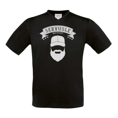 Motiv: T-Shirt V-Neck FAIR WEAR - Servusle - bestimme auf Wunsch Details wie Produkt, Grösse, Farbe und Position selbst ! Motiv: T-Shirt V-Neck FAIR WEAR - Servusle
