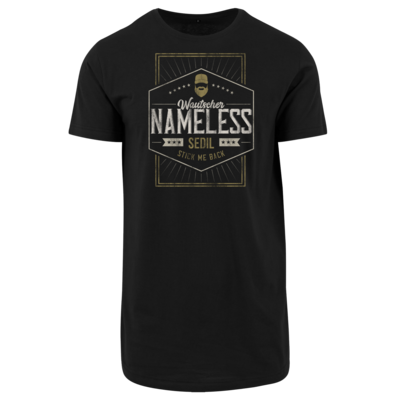 Motiv: Shaped Long Tee - Nameless - bestimme auf Wunsch Details wie Produkt, Grösse, Farbe und Position selbst ! Motiv: Shaped Long Tee - Nameless