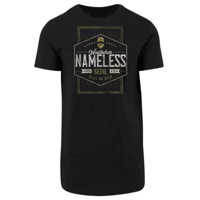Motiv: Shaped Long Tee - Nameless - bestimme auf Wunsch Details wie Produkt, Grösse, Farbe und Position selbst ! Motiv: Shaped Long Tee - Nameless