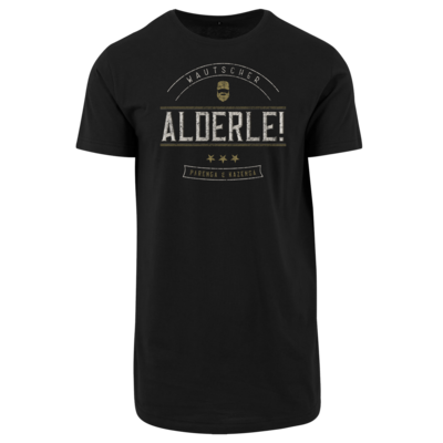 Motiv: Shaped Long Tee - Alderle - bestimme auf Wunsch Details wie Produkt, Grösse, Farbe und Position selbst ! Motiv: Shaped Long Tee - Alderle