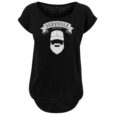 Motiv: Ladies Long Slub Tee - Servusle - bestimme auf Wunsch Details wie Produkt, Grösse, Farbe und Position selbst ! Motiv: Ladies Long Slub Tee - Servusle