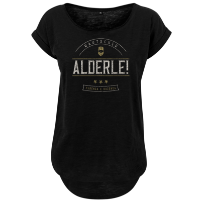 Motiv: Ladies Long Slub Tee - Alderle - bestimme auf Wunsch Details wie Produkt, Grösse, Farbe und Position selbst ! Motiv: Ladies Long Slub Tee - Alderle