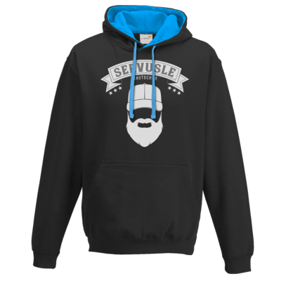 Motiv: Two-Tone Hoodie - Servusle - bestimme auf Wunsch Details wie Produkt, Grösse, Farbe und Position selbst ! Motiv: Two-Tone Hoodie - Servusle