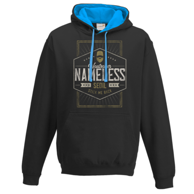 Motiv: Two-Tone Hoodie - Nameless - bestimme auf Wunsch Details wie Produkt, Grösse, Farbe und Position selbst ! Motiv: Two-Tone Hoodie - Nameless