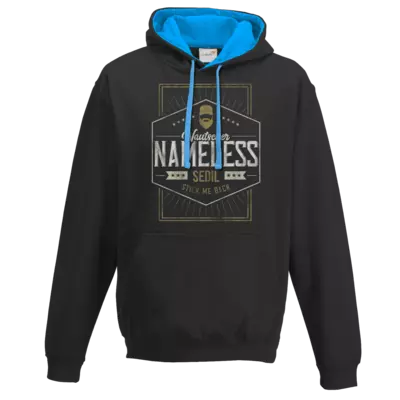 Motiv: Two-Tone Hoodie - Nameless - bestimme auf Wunsch Details wie Produkt, Grösse, Farbe und Position selbst ! Motiv: Two-Tone Hoodie - Nameless