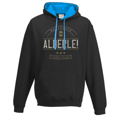 Motiv: Two-Tone Hoodie - Alderle - bestimme auf Wunsch Details wie Produkt, Grösse, Farbe und Position selbst ! Motiv: Two-Tone Hoodie - Alderle