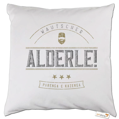 Motiv: Kissen - Alderle - bestimme auf Wunsch Details wie Produkt, Grösse, Farbe und Position selbst ! Motiv: Kissen - Alderle