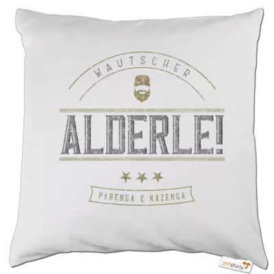 Motiv: Kissen - Alderle - bestimme auf Wunsch Details wie Produkt, Grösse, Farbe und Position selbst ! Motiv: Kissen - Alderle