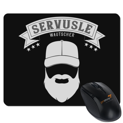 Motiv: Mousepad Textil - Servusle - bestimme auf Wunsch Details wie Produkt, Grösse, Farbe und Position selbst ! Motiv: Mousepad Textil - Servusle