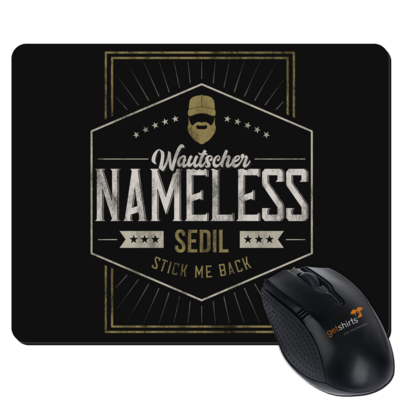 Motiv: Mousepad Textil - Nameless - bestimme auf Wunsch Details wie Produkt, Grösse, Farbe und Position selbst ! Motiv: Mousepad Textil - Nameless