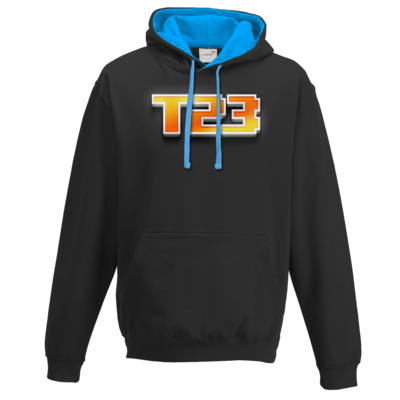 Motiv: Two-Tone Hoodie - Timetodrei - bestimme auf Wunsch Details wie Produkt, Grösse, Farbe und Position selbst ! Motiv: Two-Tone Hoodie - Timetodrei