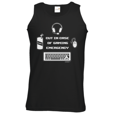 Motiv: Athletic Vest - Gaming Emergency - bestimme auf Wunsch Details wie Produkt, Grösse, Farbe und Position selbst ! Motiv: Athletic Vest - Gaming Emergency