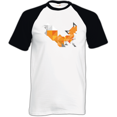 Motiv: TShirt Baseball - Foxy Triangle - bestimme auf Wunsch Details wie Produkt, Grösse, Farbe und Position selbst ! Motiv: TShirt Baseball - Foxy Triangle