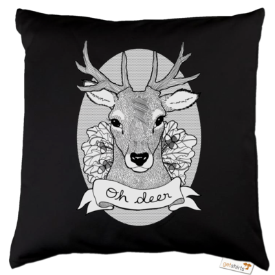 Motiv: Kissen Baumwolle - Oh Deer - bestimme auf Wunsch Details wie Produkt, Grösse, Farbe und Position selbst ! Motiv: Kissen Baumwolle - Oh Deer