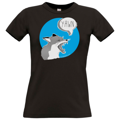 Motiv: T-Shirt Damen Premium FAIR WEAR - What the Fox says - bestimme auf Wunsch Details wie Produkt, Grösse, Farbe und Position selbst ! Motiv: T-Shirt Damen Premium FAIR WEAR - What the Fox says