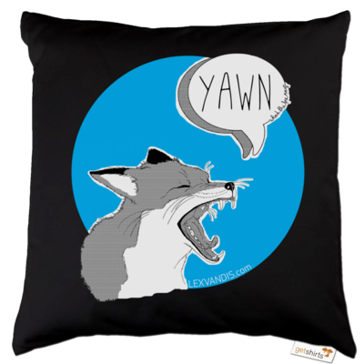 Motiv: Kissen Baumwolle - What the Fox says - bestimme auf Wunsch Details wie Produkt, Grösse, Farbe und Position selbst ! Motiv: Kissen Baumwolle - What the Fox says