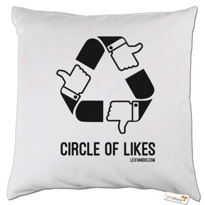 Motiv: Kissen - Circle of Likes - bestimme auf Wunsch Details wie Produkt, Grösse, Farbe und Position selbst ! Motiv: Kissen - Circle of Likes