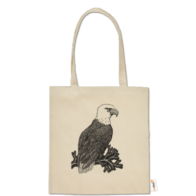 Motiv: Baumwolltasche - Adler - bestimme auf Wunsch Details wie Produkt, Grösse, Farbe und Position selbst ! Motiv: Baumwolltasche - Adler