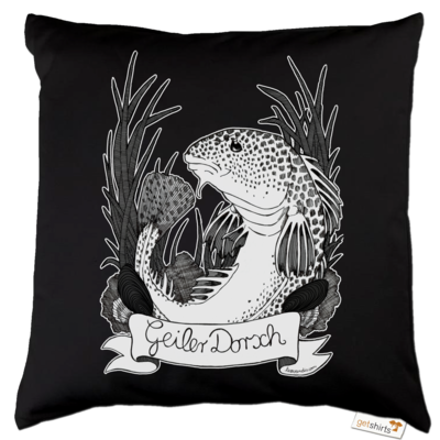 Motiv: Kissen Baumwolle - Geiler Dorsch - bestimme auf Wunsch Details wie Produkt, Grösse, Farbe und Position selbst ! Motiv: Kissen Baumwolle - Geiler Dorsch