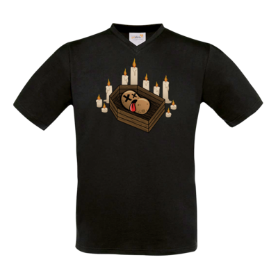 Motiv: T-Shirt V-Neck FAIR WEAR - Potatoe Sarg - bestimme auf Wunsch Details wie Produkt, Grösse, Farbe und Position selbst ! Motiv: T-Shirt V-Neck FAIR WEAR - Potatoe Sarg