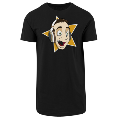 Motiv: Shaped Long Tee - Logo - bestimme auf Wunsch Details wie Produkt, Grösse, Farbe und Position selbst ! Motiv: Shaped Long Tee - Logo