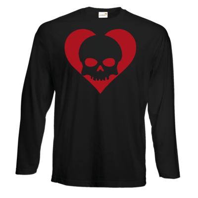Motiv: Exact 190 Longsleeve FAIR WEAR - Piratenherz - bestimme auf Wunsch Details wie Produkt, Grösse, Farbe und Position selbst ! Motiv: Exact 190 Longsleeve FAIR WEAR - Piratenherz