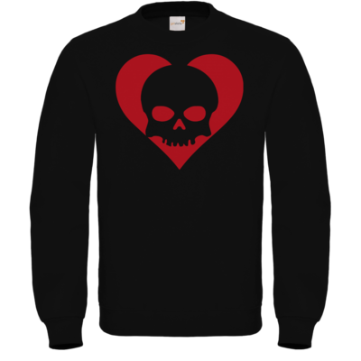 Motiv: Sweatshirt FAIR WEAR - Piratenherz - bestimme auf Wunsch Details wie Produkt, Grösse, Farbe und Position selbst ! Motiv: Sweatshirt FAIR WEAR - Piratenherz