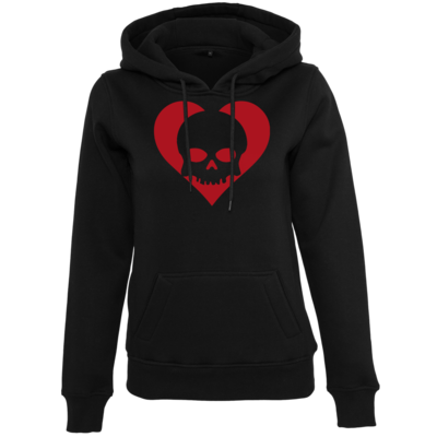 Motiv: Womens Heavy Hoody - Piratenherz - bestimme auf Wunsch Details wie Produkt, Grösse, Farbe und Position selbst ! Motiv: Womens Heavy Hoody - Piratenherz