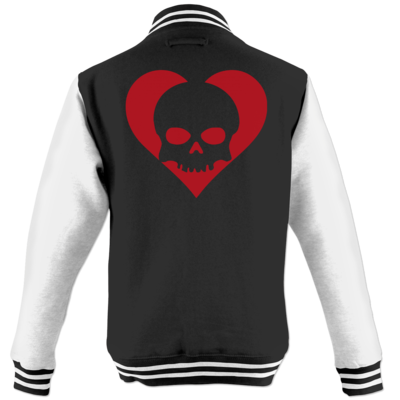 Motiv: College Jacke - Piratenherz 