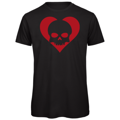 Motiv: Organic T-Shirt - Piratenherz - bestimme auf Wunsch Details wie Produkt, Grösse, Farbe und Position selbst ! Motiv: Organic T-Shirt - Piratenherz