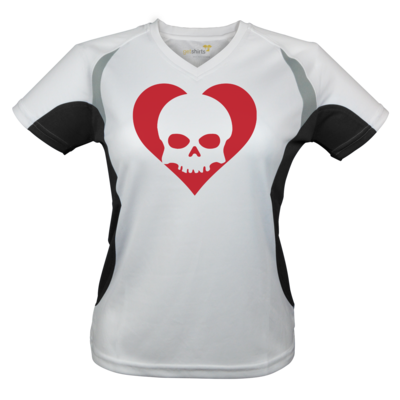 Motiv: Laufshirt Lady Running T - Piratenherz - bestimme auf Wunsch Details wie Produkt, Grösse, Farbe und Position selbst ! Motiv: Laufshirt Lady Running T - Piratenherz