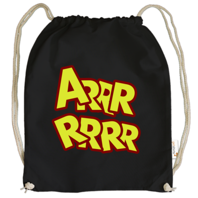 Motiv: Cotton Gymsac - ARRRRRRR - bestimme auf Wunsch Details wie Produkt, Grösse, Farbe und Position selbst ! Motiv: Cotton Gymsac - ARRRRRRR