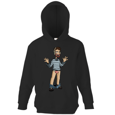 Motiv: Kids Hooded Sweat - Hosenlos - bestimme auf Wunsch Details wie Produkt, Grösse, Farbe und Position selbst ! Motiv: Kids Hooded Sweat - Hosenlos