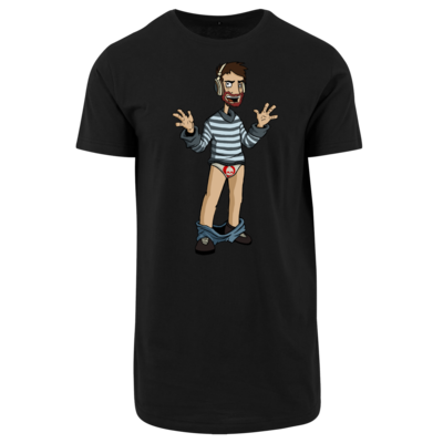 Motiv: Shaped Long Tee - Hosenlos - bestimme auf Wunsch Details wie Produkt, Grösse, Farbe und Position selbst ! Motiv: Shaped Long Tee - Hosenlos