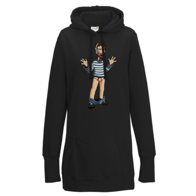 Motiv: Lady Longline Hoodie - Hosenlos - bestimme auf Wunsch Details wie Produkt, Grösse, Farbe und Position selbst ! Motiv: Lady Longline Hoodie - Hosenlos