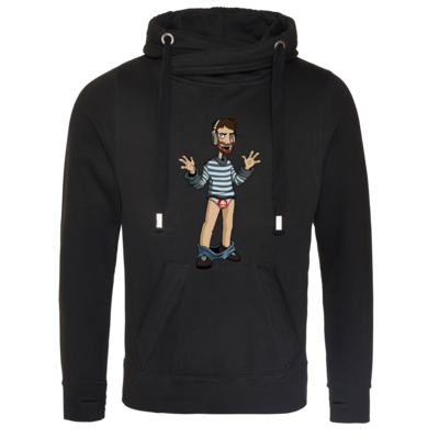 Motiv: Cross Neck Hoodie - Hosenlos - bestimme auf Wunsch Details wie Produkt, Grösse, Farbe und Position selbst ! Motiv: Cross Neck Hoodie - Hosenlos