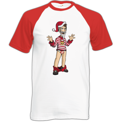 Motiv: Baseball-T FAIR WEAR - Weihnachten - bestimme auf Wunsch Details wie Produkt, Grösse, Farbe und Position selbst ! Motiv: Baseball-T FAIR WEAR - Weihnachten