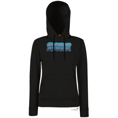 Motiv: Hoodie Damen Classic - Schaumtext - bestimme auf Wunsch Details wie Produkt, Grösse, Farbe und Position selbst ! Motiv: Hoodie Damen Classic - Schaumtext