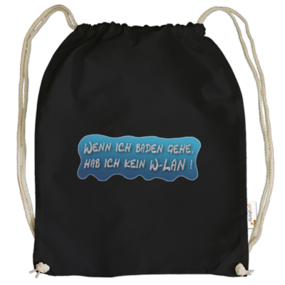 Motiv: Cotton Gymsac - Schaumtext - bestimme auf Wunsch Details wie Produkt, Grösse, Farbe und Position selbst ! Motiv: Cotton Gymsac - Schaumtext